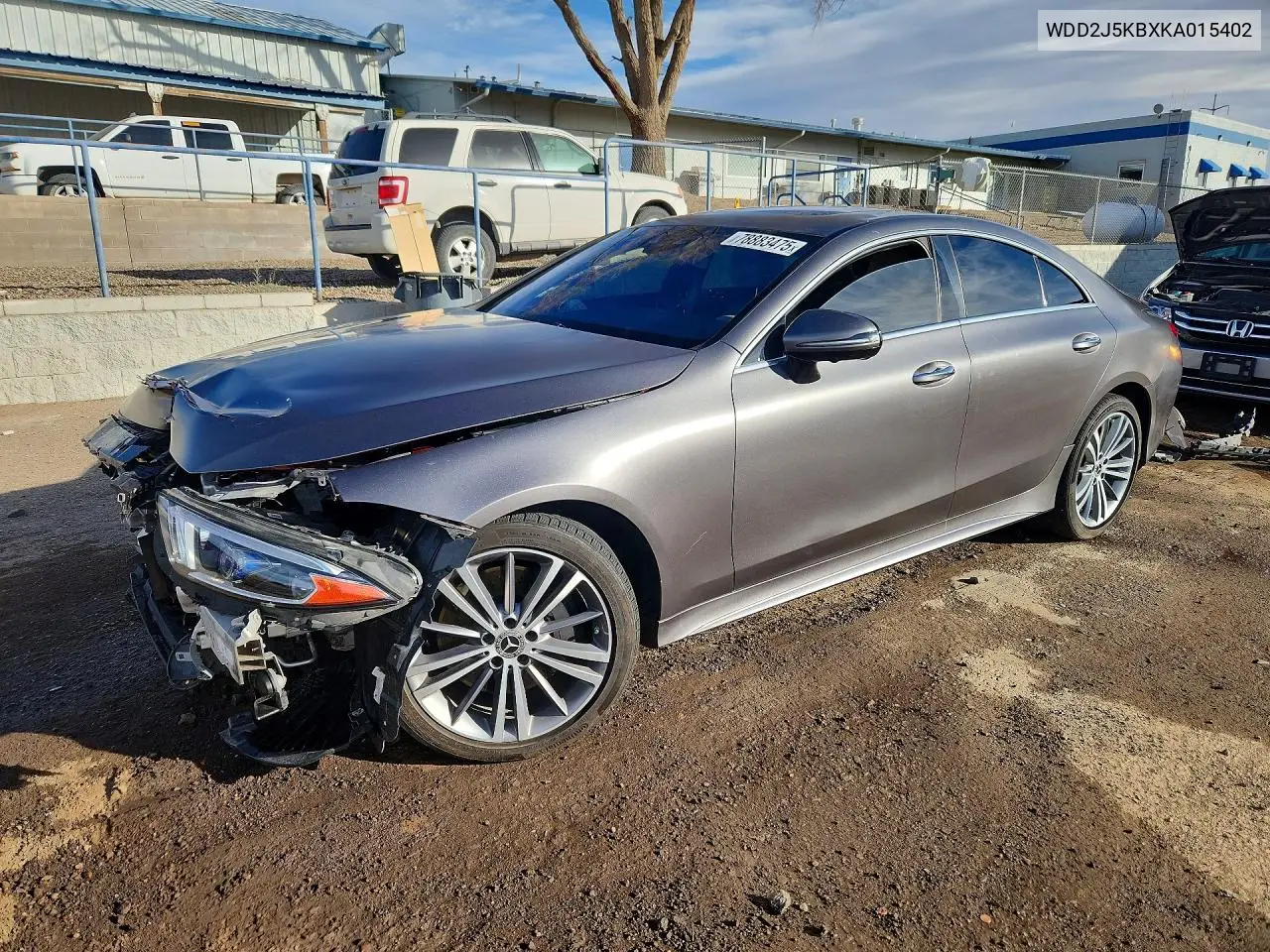 2019 Mercedes-Benz Cls 450 4Matic VIN: WDD2J5KBXKA015402 Lot: 78883475