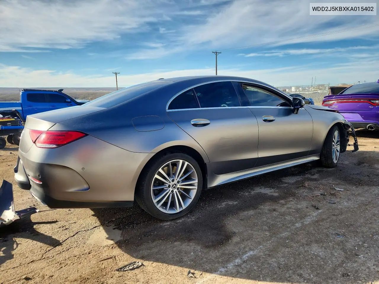 2019 Mercedes-Benz Cls 450 4Matic VIN: WDD2J5KBXKA015402 Lot: 78883475
