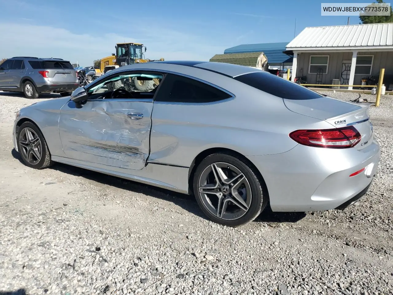 WDDWJ8EBXKF773578 2019 Mercedes-Benz C 300 4Matic