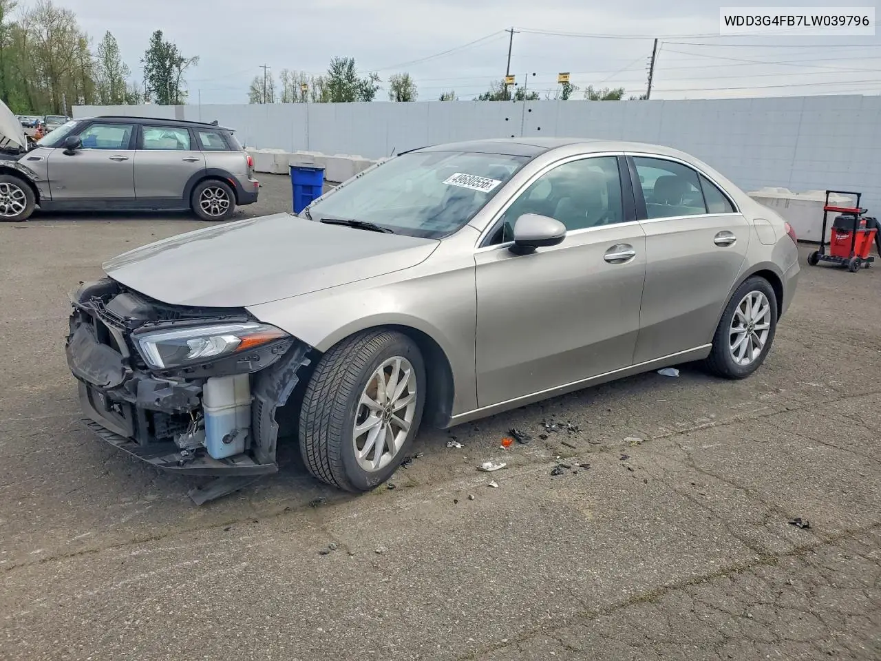 2020 Mercedes-Benz A 220 4Matic VIN: WDD3G4FB7LW039796 Lot: 49680556