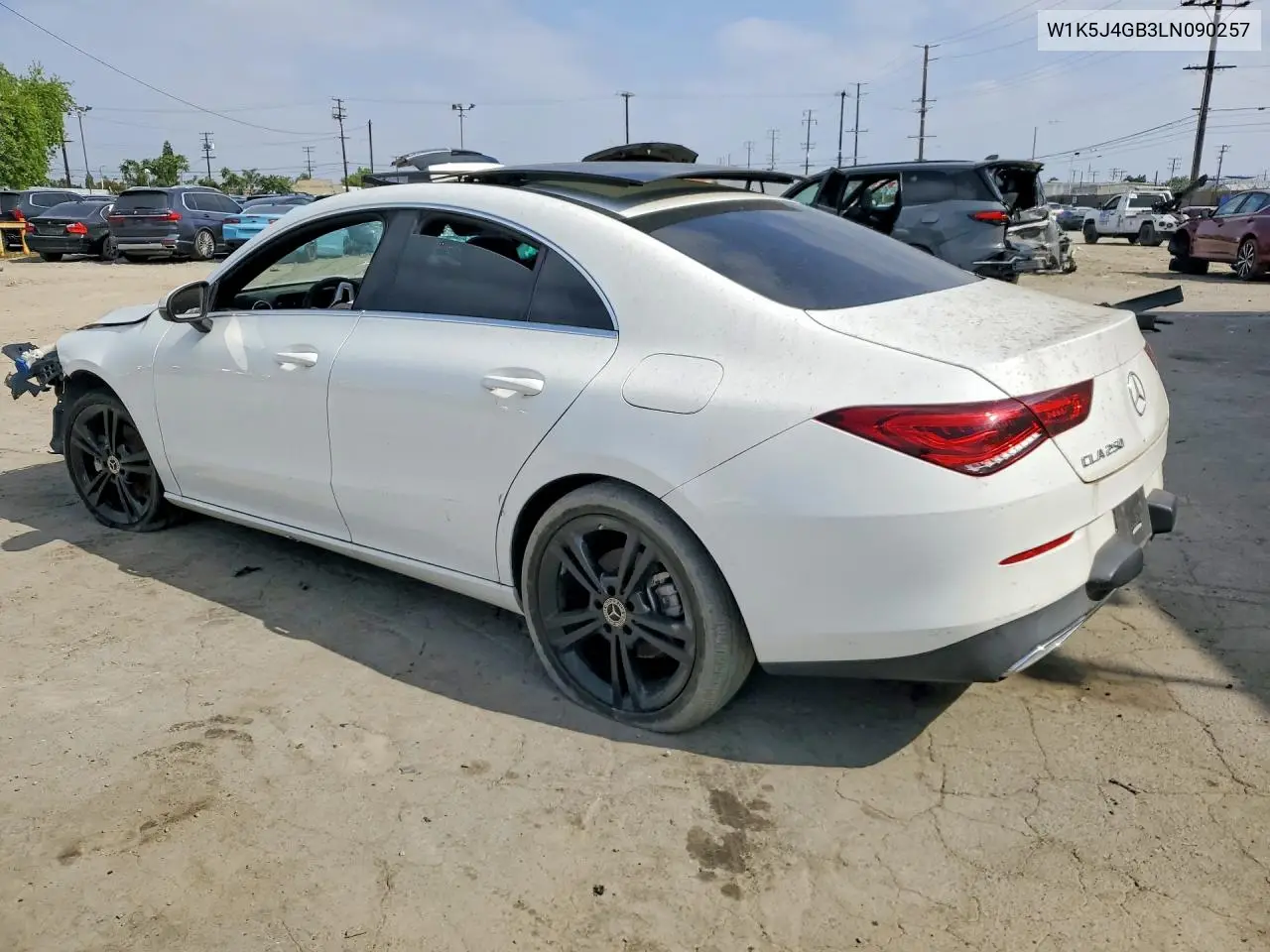 2020 Mercedes-Benz Cla 250 VIN: W1K5J4GB3LN090257 Lot: 50797376