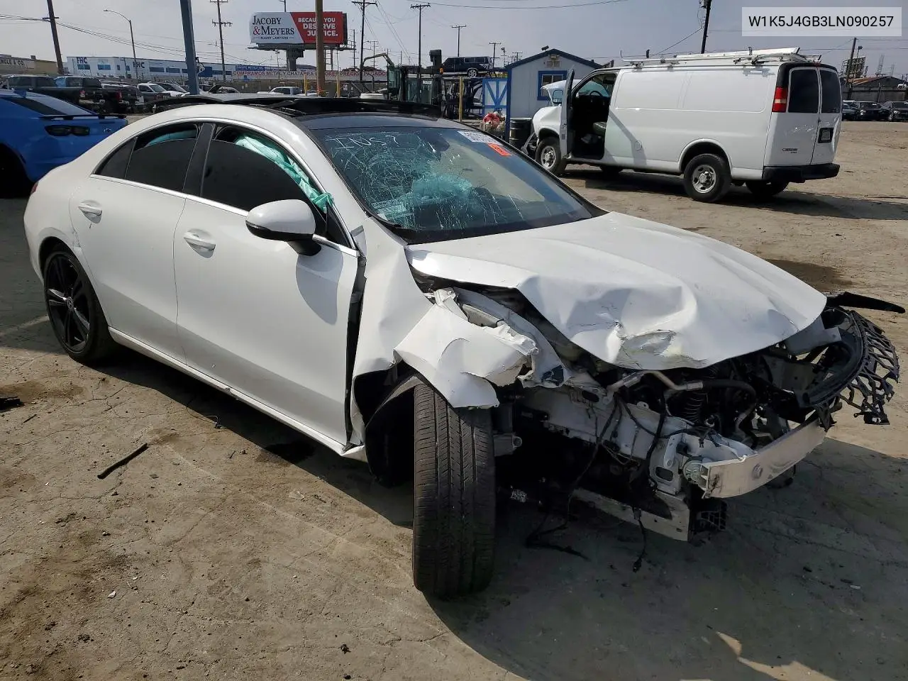 2020 Mercedes-Benz Cla 250 VIN: W1K5J4GB3LN090257 Lot: 50797376