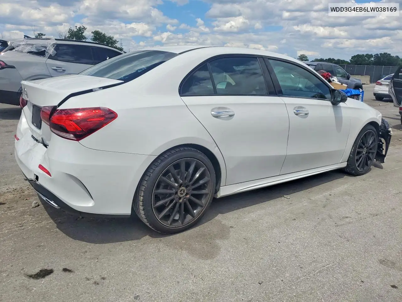 2020 Mercedes-Benz A 220 VIN: WDD3G4EB6LW038169 Lot: 51068966