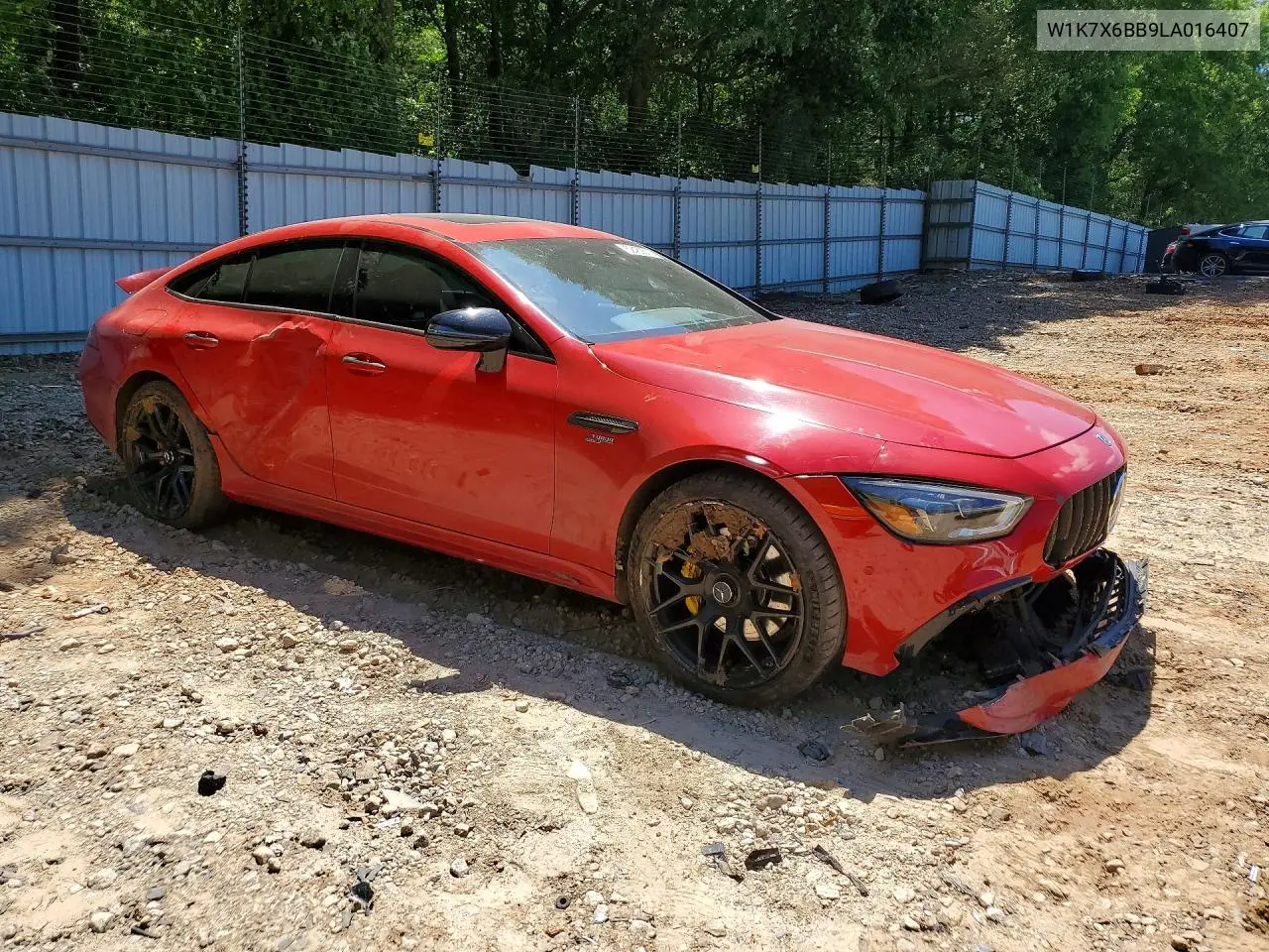 2020 Mercedes-Benz Amg Gt 53 VIN: W1K7X6BB9LA016407 Lot: 52482676