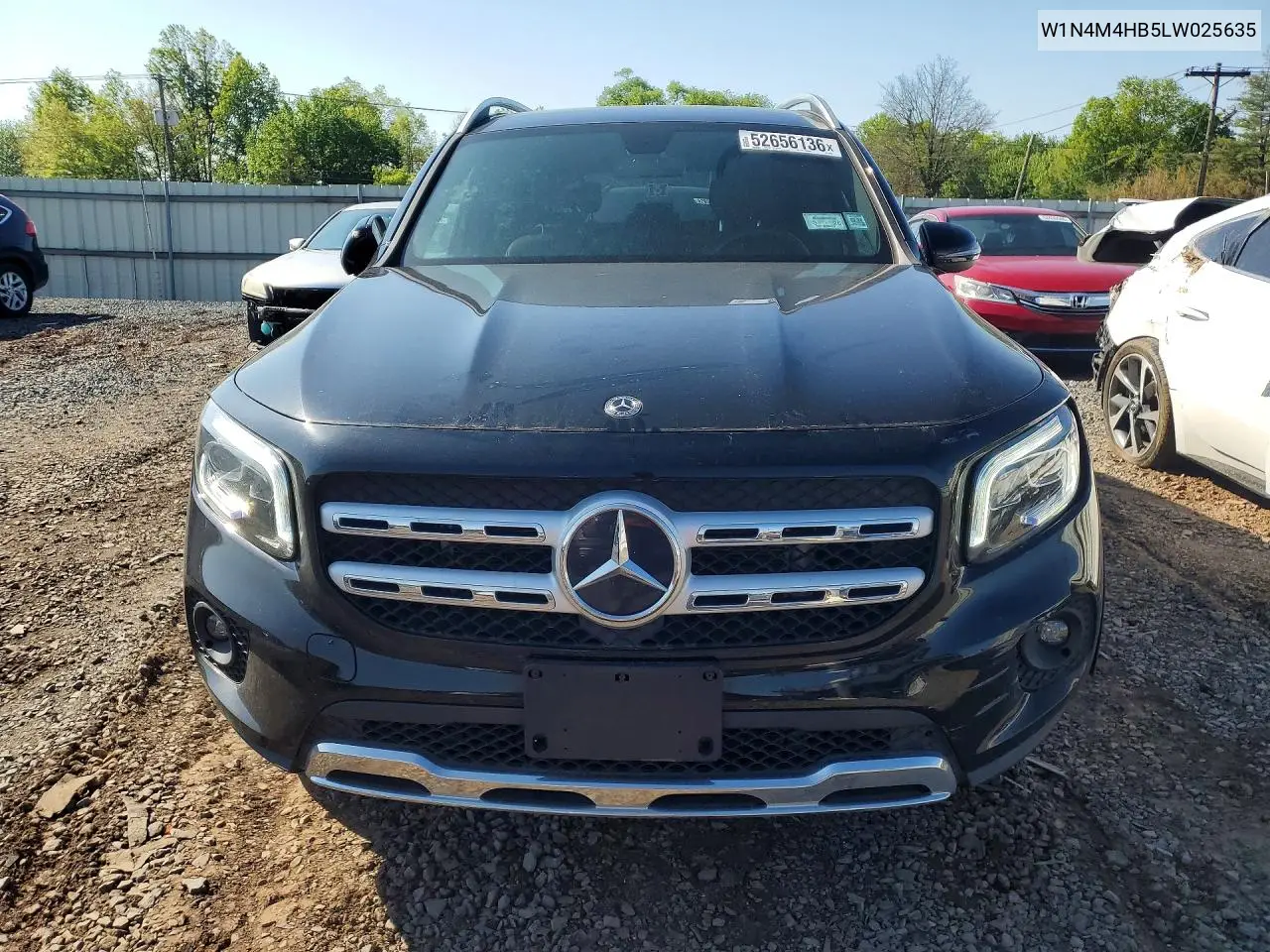 2020 Mercedes-Benz Glb 250 4Matic VIN: W1N4M4HB5LW025635 Lot: 52656136