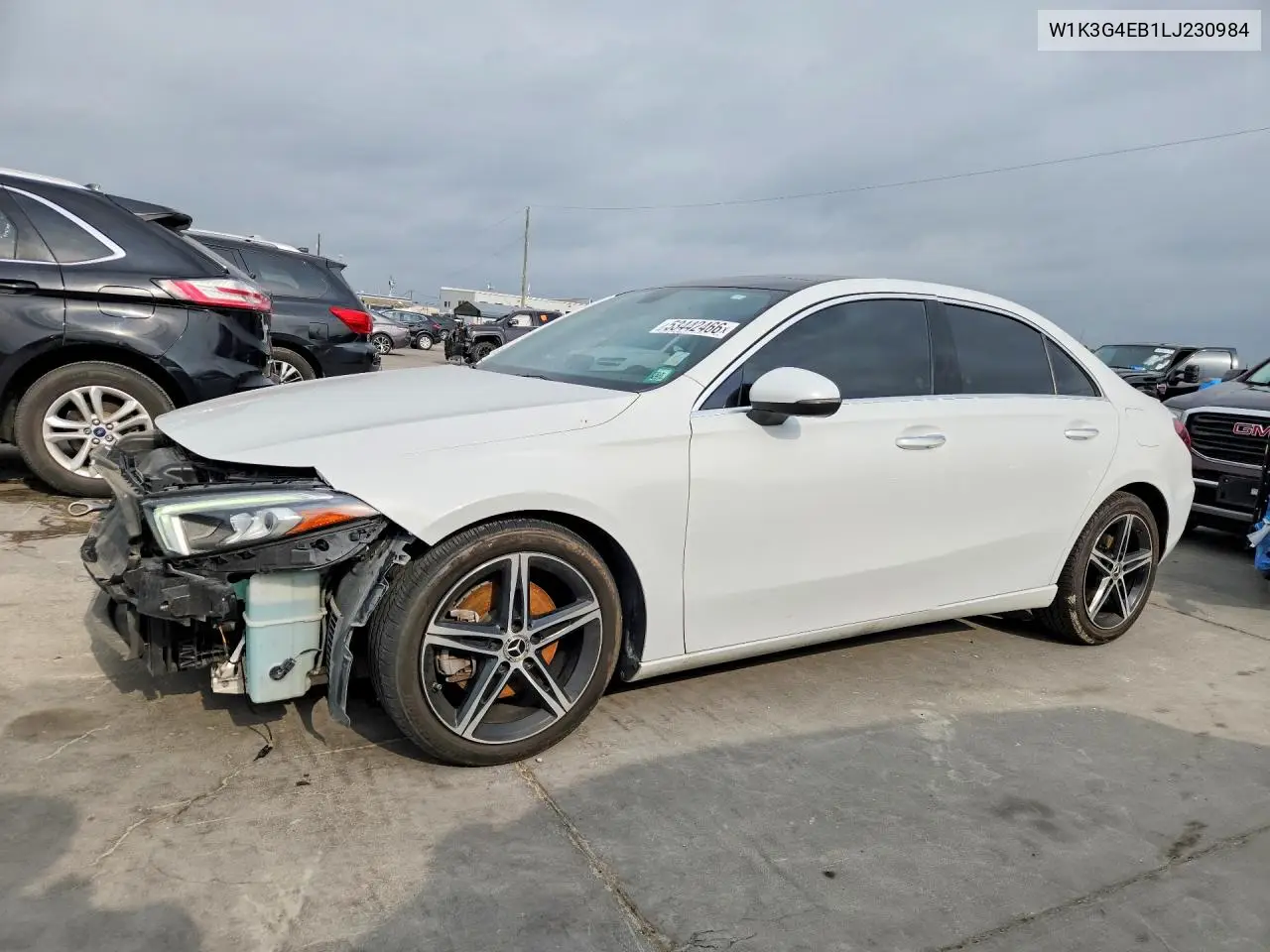 2020 Mercedes-Benz A 220 VIN: W1K3G4EB1LJ230984 Lot: 53442466
