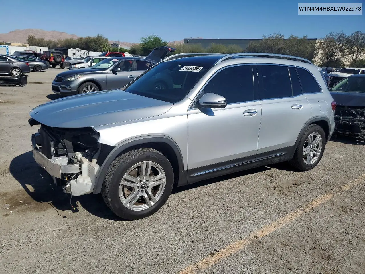 2020 Mercedes-Benz Glb 250 4Matic VIN: W1N4M4HBXLW022973 Lot: 54534406