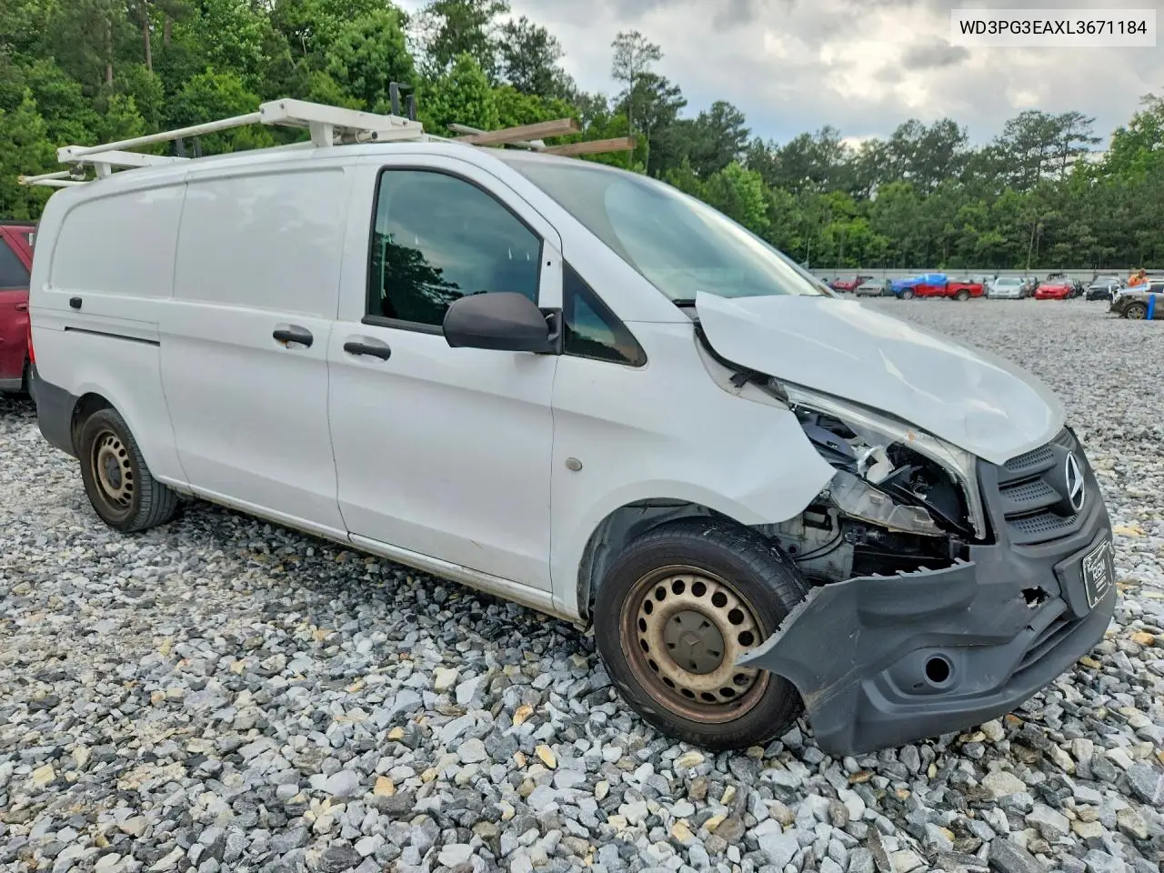 2020 Mercedes-Benz Metris VIN: WD3PG3EAXL3671184 Lot: 54962446