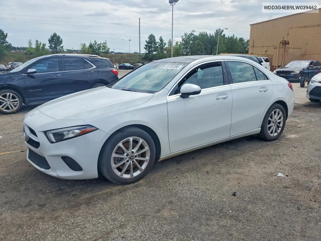 2020 Mercedes-Benz A 220 VIN: WDD3G4EB9LW039462 Lot: 55783366