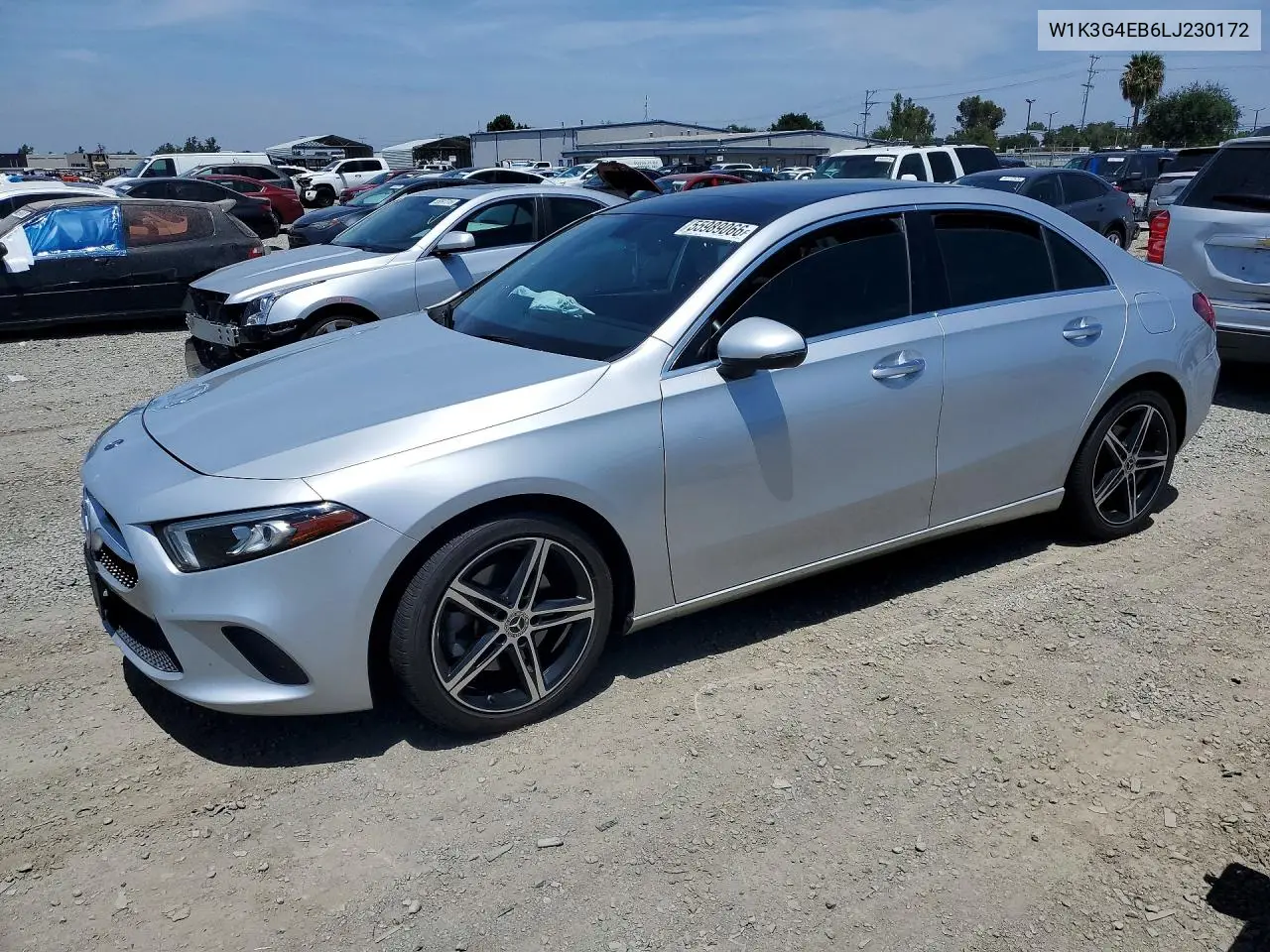 2020 Mercedes-Benz A 220 VIN: W1K3G4EB6LJ230172 Lot: 55989066