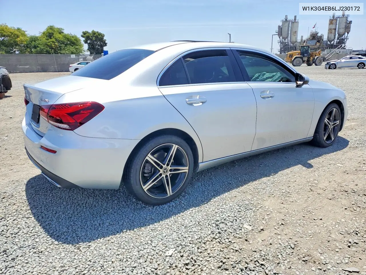 2020 Mercedes-Benz A 220 VIN: W1K3G4EB6LJ230172 Lot: 55989066