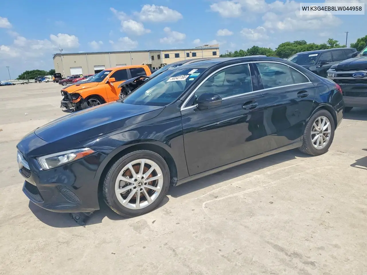 2020 Mercedes-Benz A 220 VIN: W1K3G4EB8LW044958 Lot: 56542766