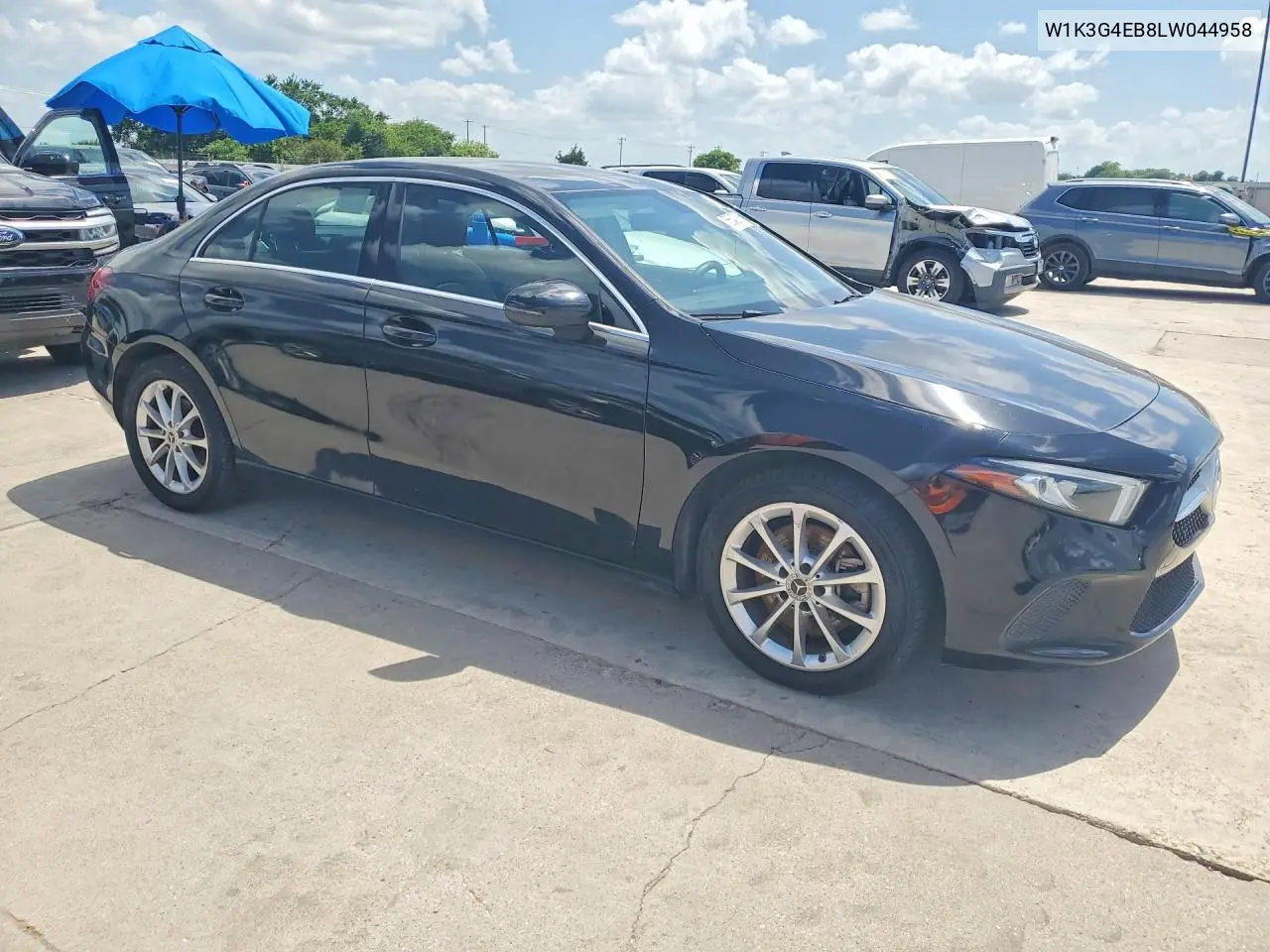 2020 Mercedes-Benz A 220 VIN: W1K3G4EB8LW044958 Lot: 56542766