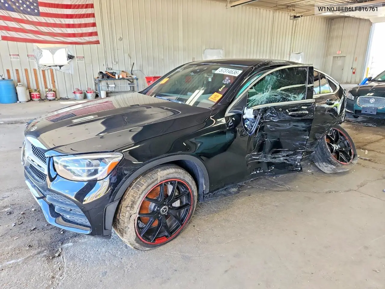 2020 Mercedes-Benz Glc Coupe 300 4Matic VIN: W1N0J8EB6LF816761 Lot: 57314636