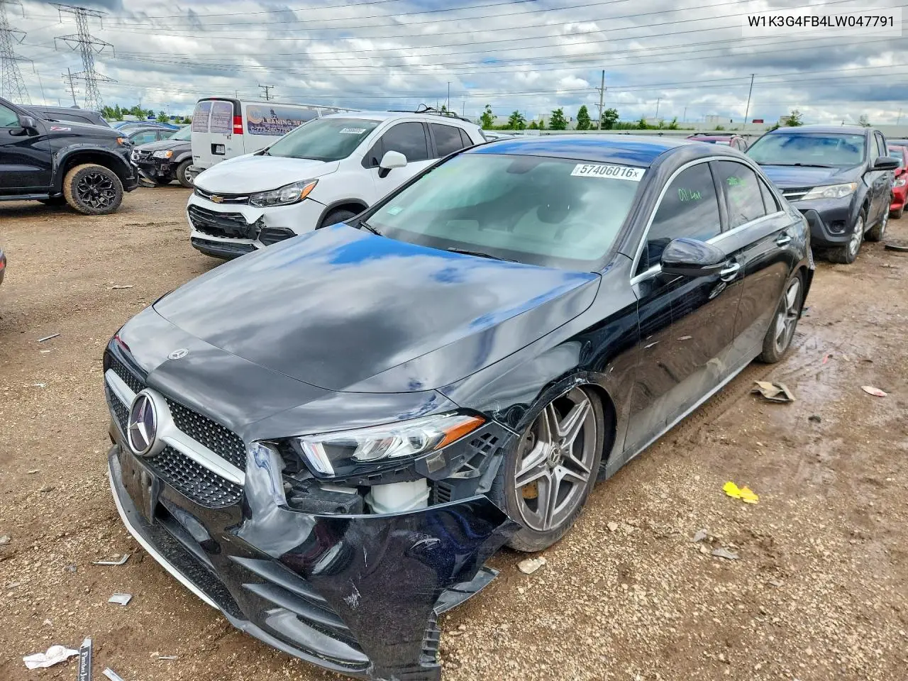 2020 Mercedes-Benz A 220 4Matic VIN: W1K3G4FB4LW047791 Lot: 57406016