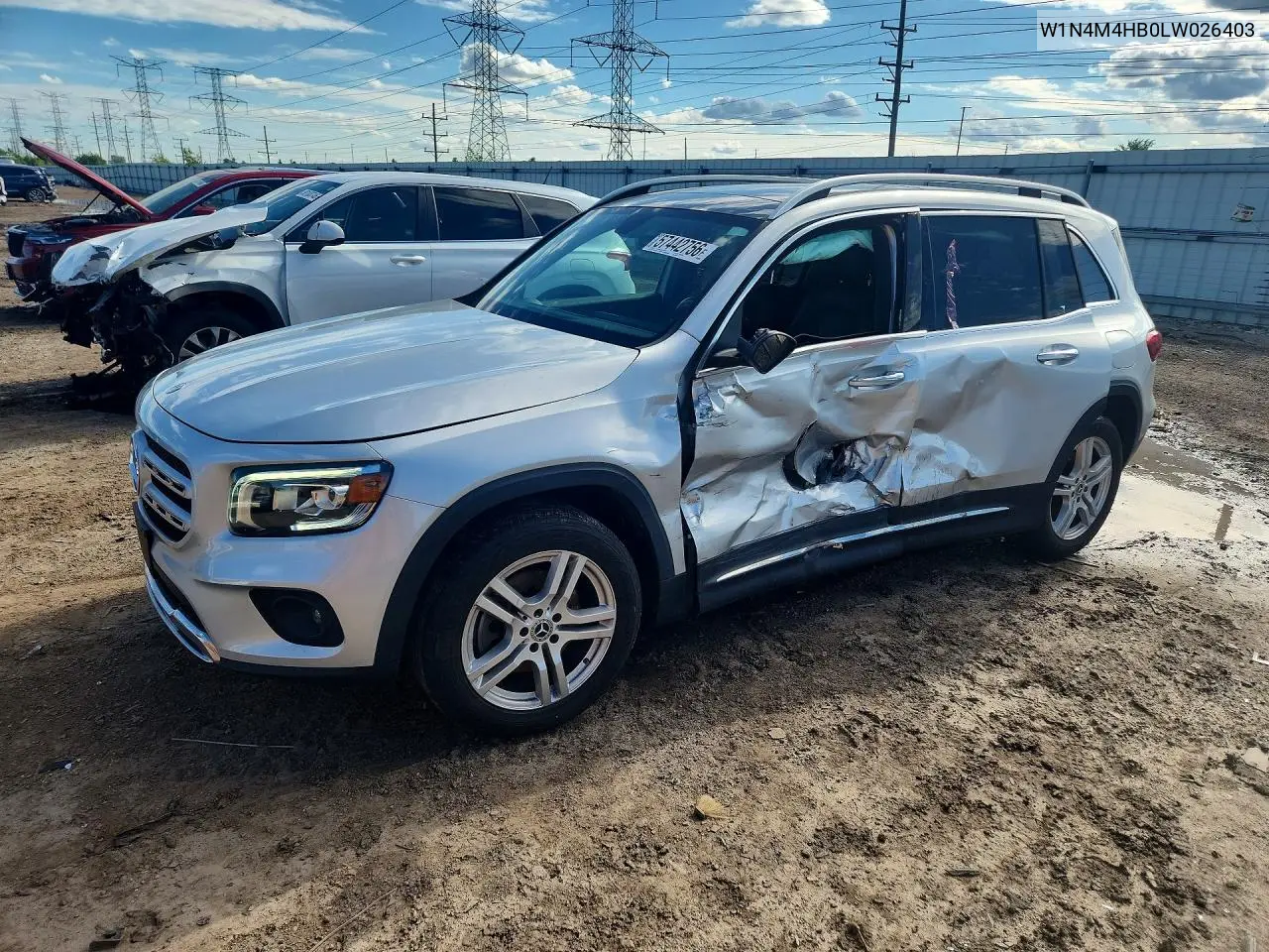 2020 Mercedes-Benz Glb 250 4Matic VIN: W1N4M4HB0LW026403 Lot: 57442756