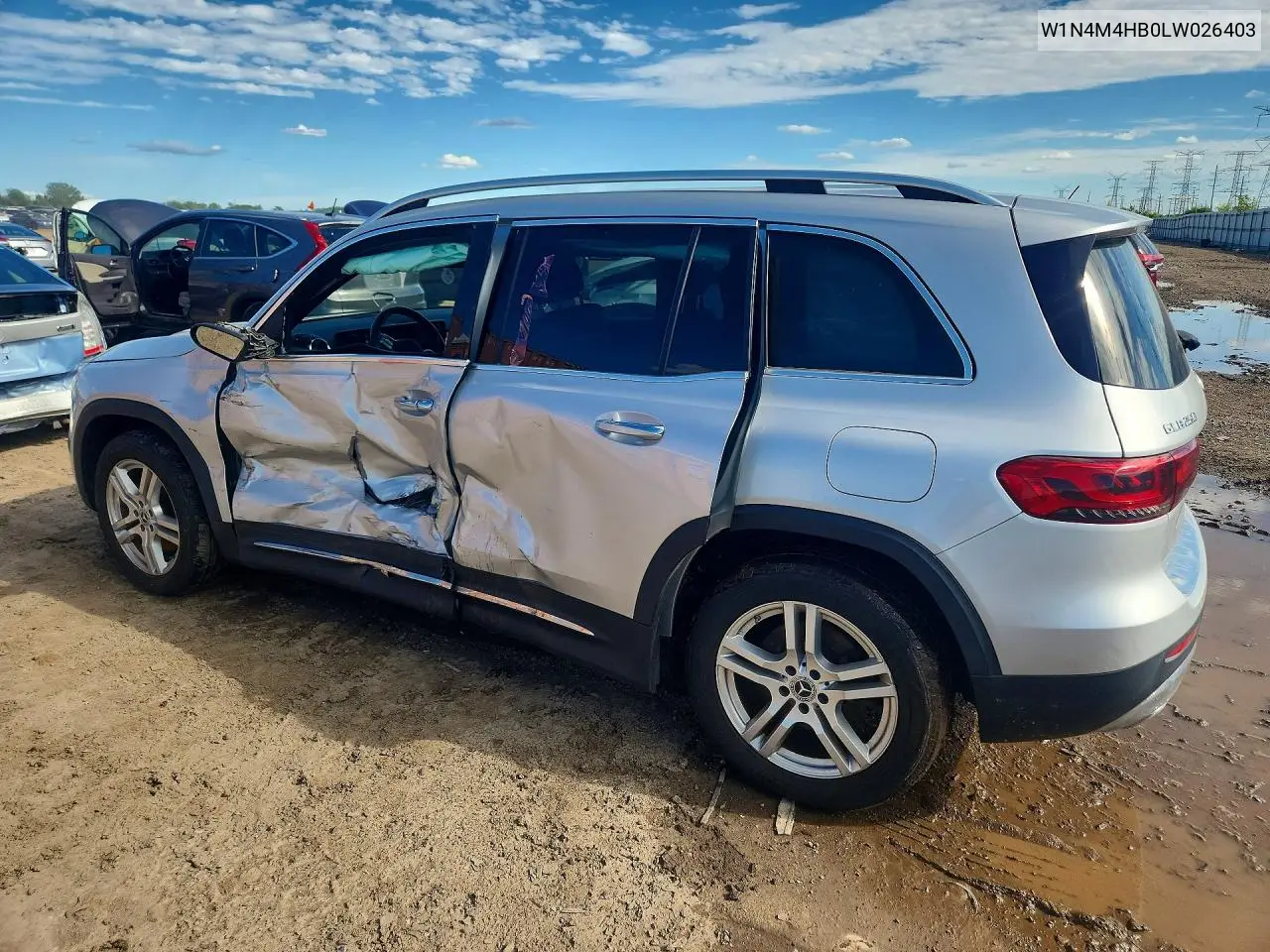 2020 Mercedes-Benz Glb 250 4Matic VIN: W1N4M4HB0LW026403 Lot: 57442756