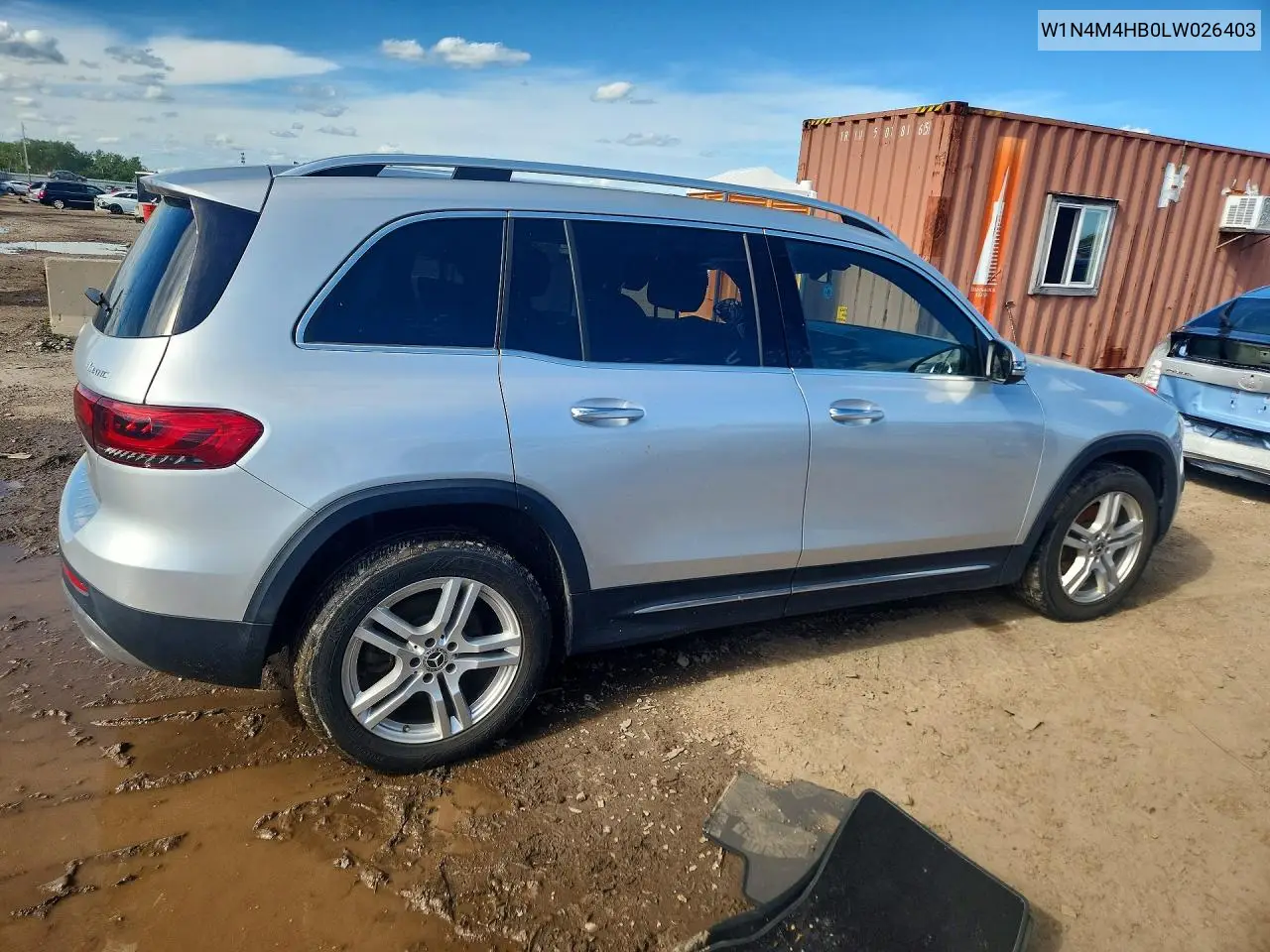 2020 Mercedes-Benz Glb 250 4Matic VIN: W1N4M4HB0LW026403 Lot: 57442756