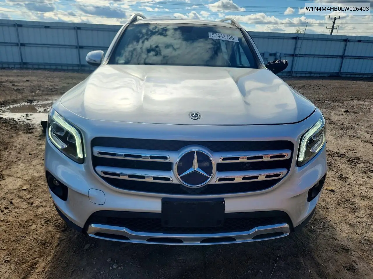 2020 Mercedes-Benz Glb 250 4Matic VIN: W1N4M4HB0LW026403 Lot: 57442756