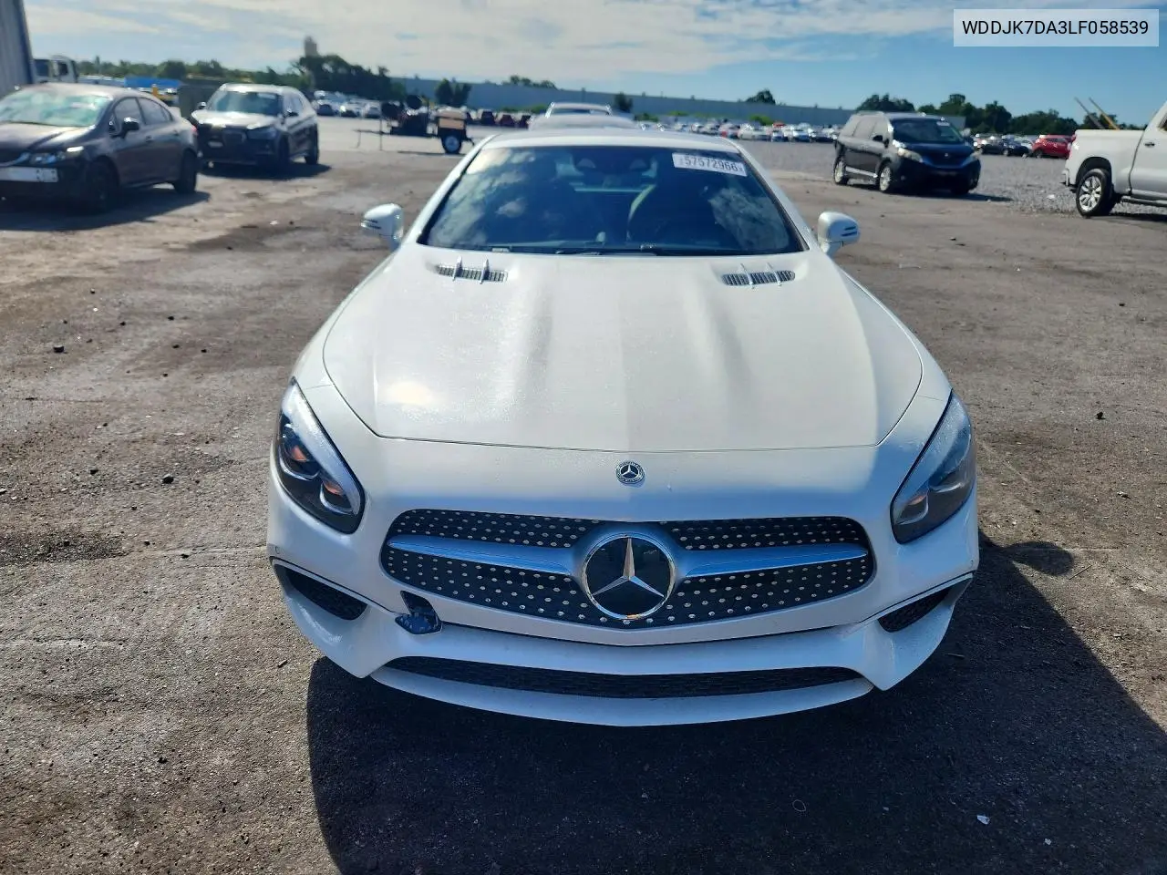 2020 Mercedes-Benz Sl 550 VIN: WDDJK7DA3LF058539 Lot: 57572966