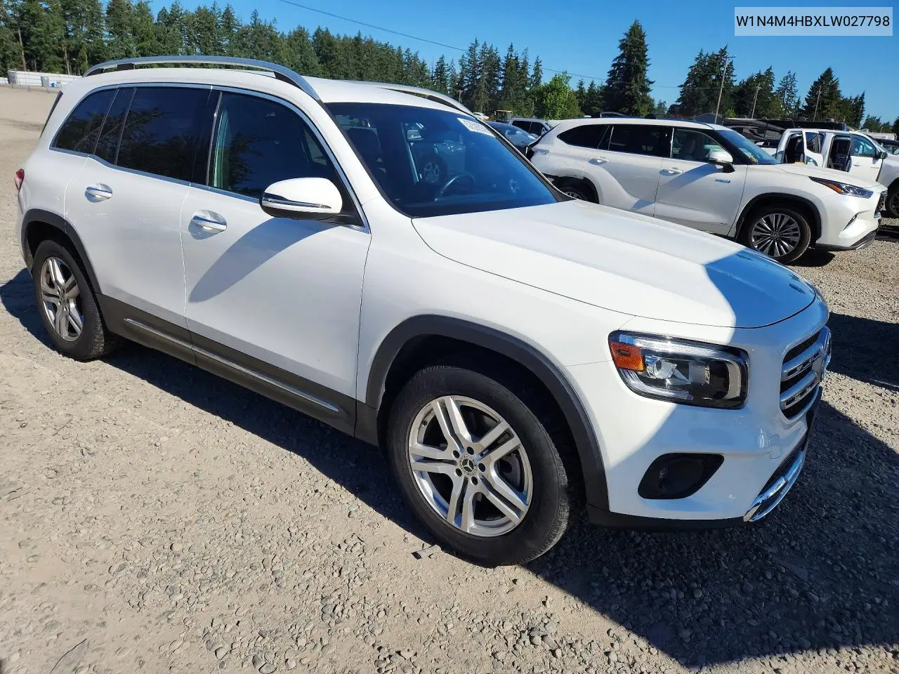 2020 Mercedes-Benz Glb 250 4Matic VIN: W1N4M4HBXLW027798 Lot: 57592976