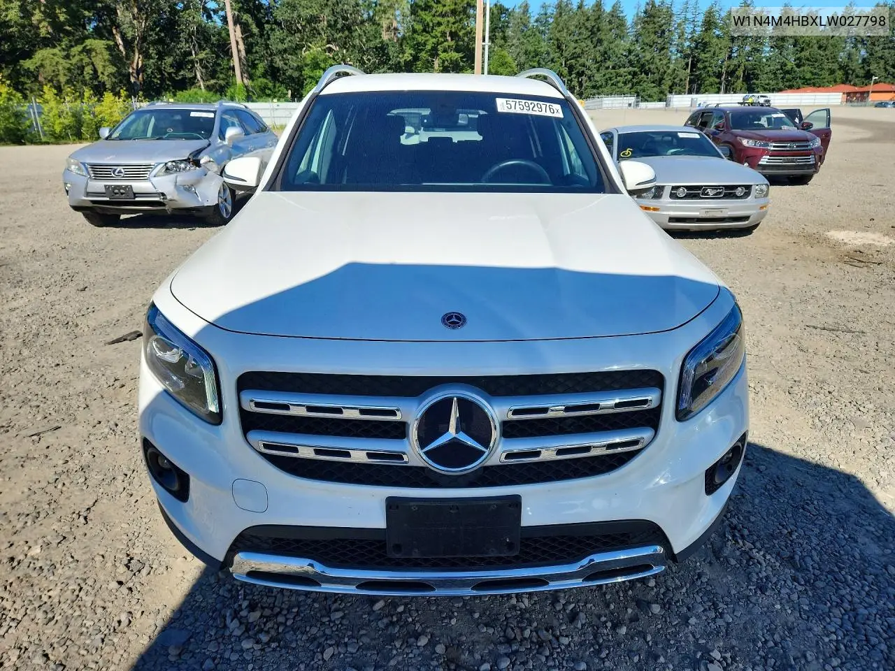 2020 Mercedes-Benz Glb 250 4Matic VIN: W1N4M4HBXLW027798 Lot: 57592976