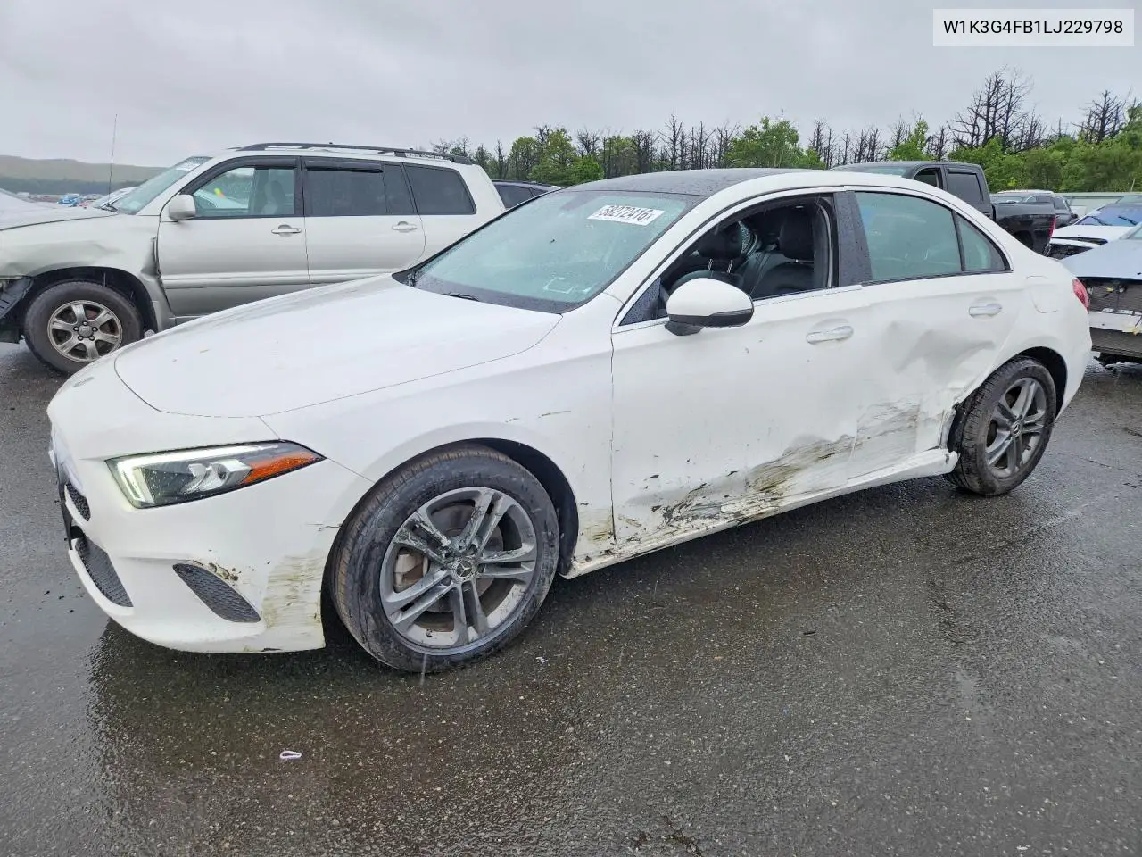 2020 Mercedes-Benz A 220 4Matic VIN: W1K3G4FB1LJ229798 Lot: 58272416