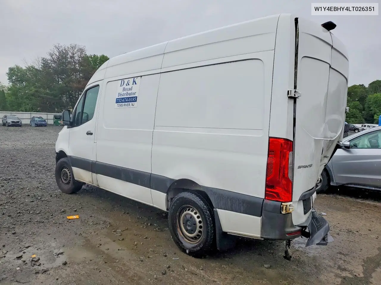 2020 Mercedes-Benz Sprinter 2500 VIN: W1Y4EBHY4LT026351 Lot: 58390076