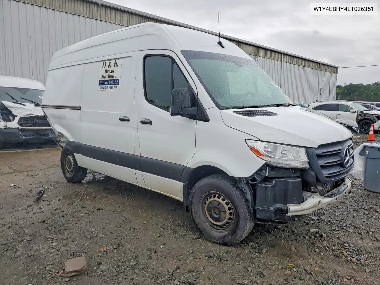 2020 Mercedes-Benz Sprinter 2500 VIN: W1Y4EBHY4LT026351 Lot: 58390076