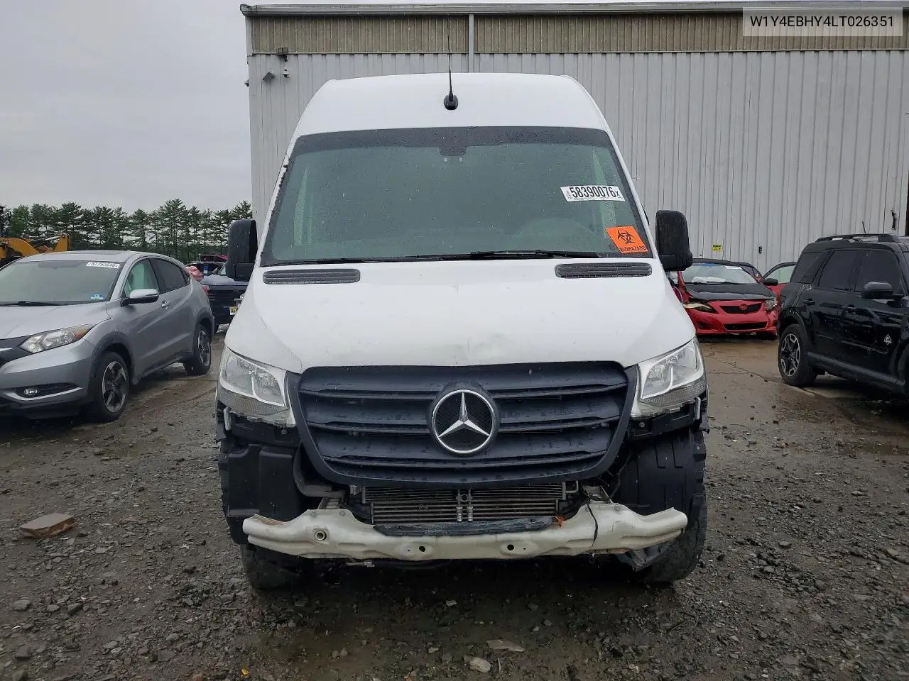 2020 Mercedes-Benz Sprinter 2500 VIN: W1Y4EBHY4LT026351 Lot: 58390076