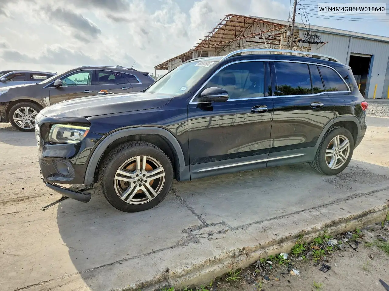 2020 Mercedes-Benz Glb 250 VIN: W1N4M4GB5LW018640 Lot: 58553606