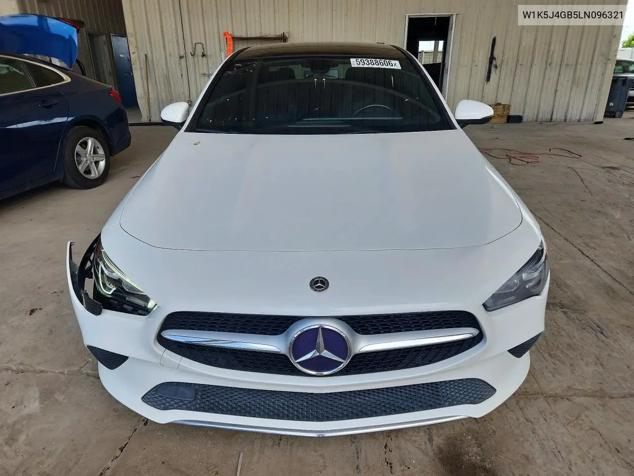 2020 Mercedes-Benz Cla 250 VIN: W1K5J4GB5LN096321 Lot: 59388606