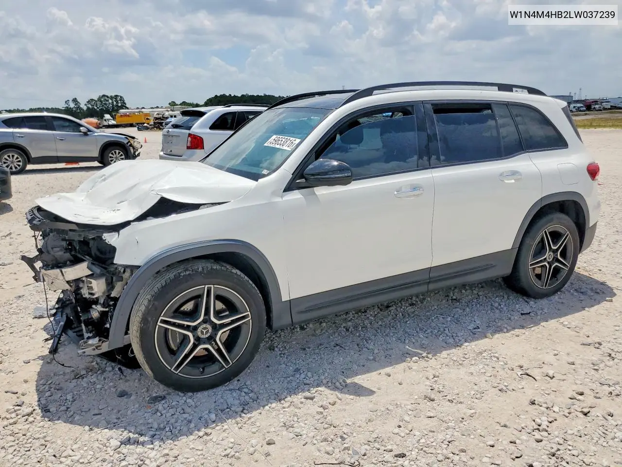 2020 Mercedes-Benz Glb 250 4Matic VIN: W1N4M4HB2LW037239 Lot: 59653816