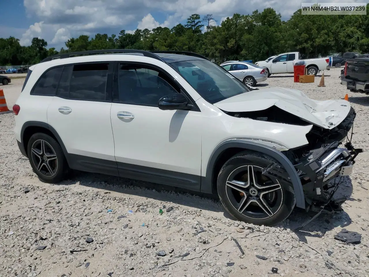 2020 Mercedes-Benz Glb 250 4Matic VIN: W1N4M4HB2LW037239 Lot: 59653816