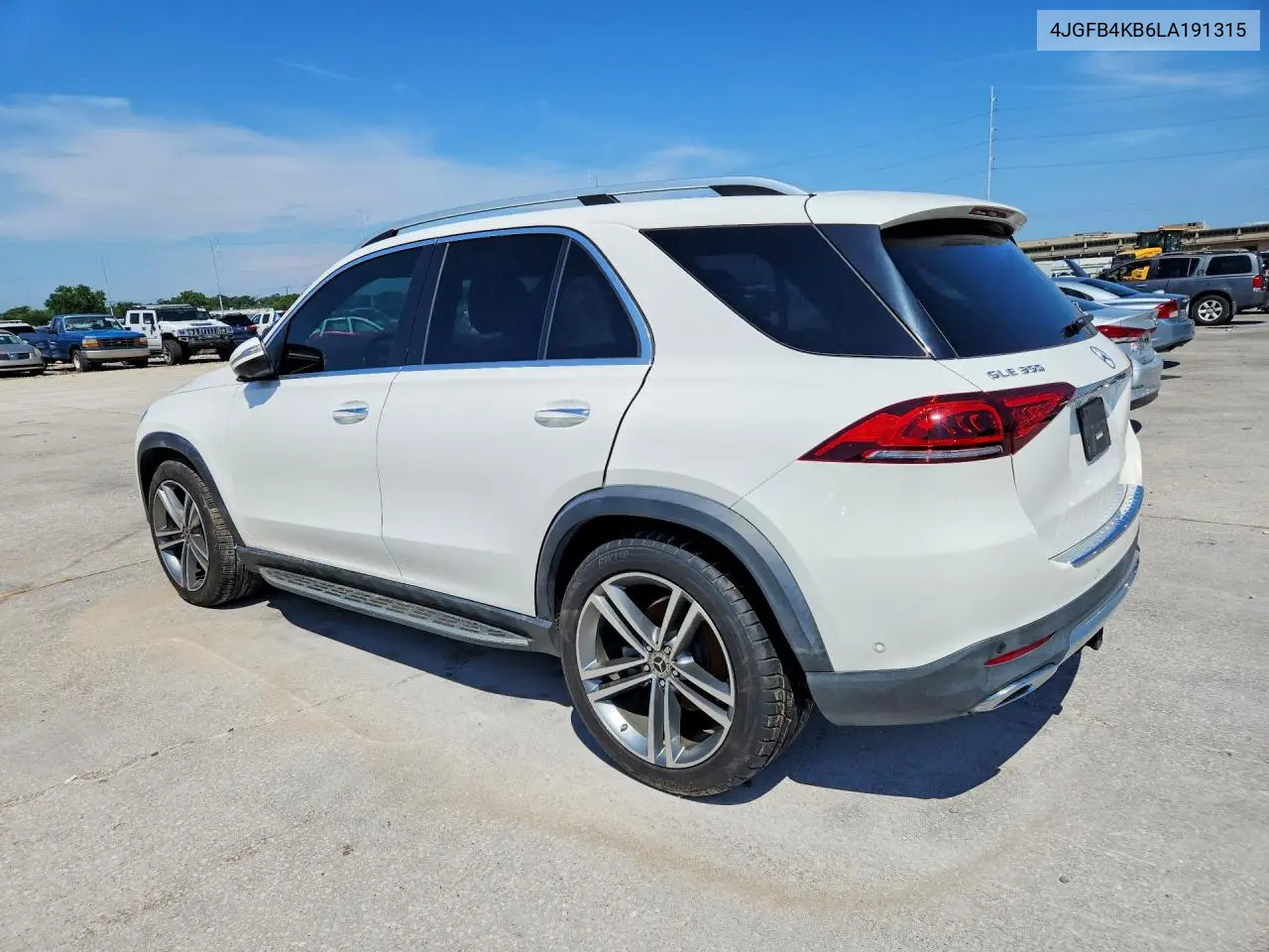 2020 Mercedes-Benz Gle 350 4Matic VIN: 4JGFB4KB6LA191315 Lot: 59782016