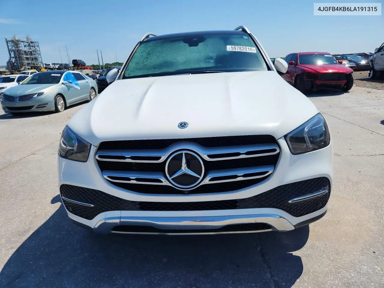 2020 Mercedes-Benz Gle 350 4Matic VIN: 4JGFB4KB6LA191315 Lot: 59782016