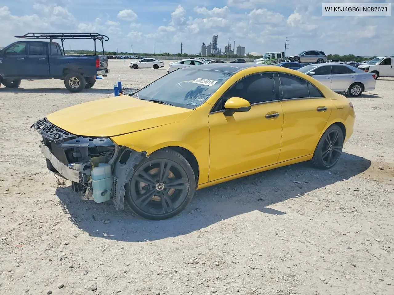 2020 Mercedes-Benz Cla 250 VIN: W1K5J4GB6LN082671 Lot: 60055816