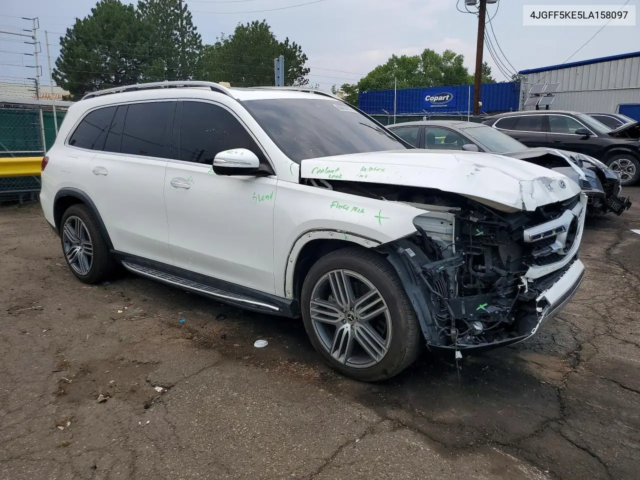2020 Mercedes-Benz Gls 450 4Matic VIN: 4JGFF5KE5LA158097 Lot: 60207806