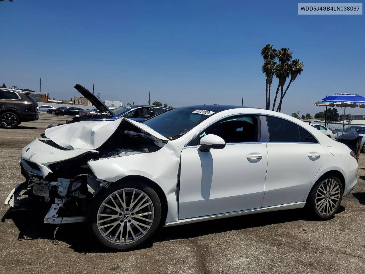 2020 Mercedes-Benz Cla 250 VIN: WDD5J4GB4LN038037 Lot: 60520826