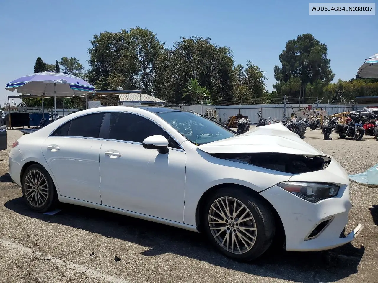 2020 Mercedes-Benz Cla 250 VIN: WDD5J4GB4LN038037 Lot: 60520826