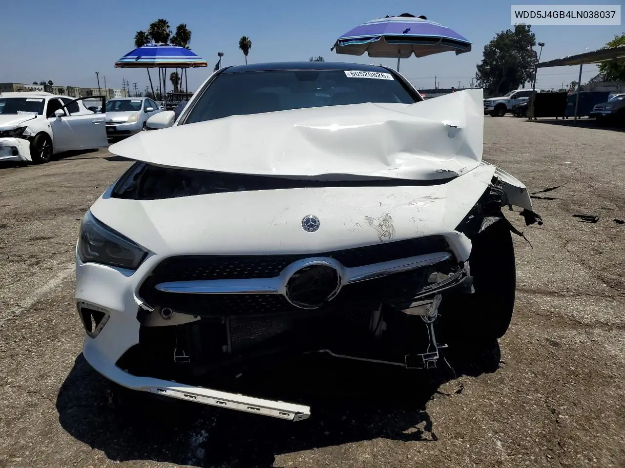 2020 Mercedes-Benz Cla 250 VIN: WDD5J4GB4LN038037 Lot: 60520826