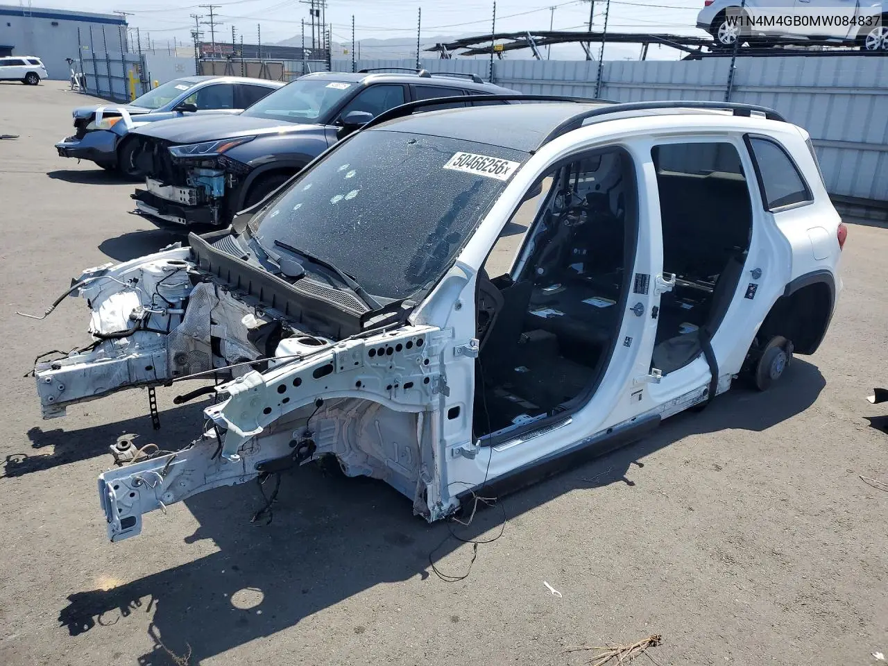 2021 Mercedes-Benz Glb 250 VIN: W1N4M4GB0MW084837 Lot: 50466256