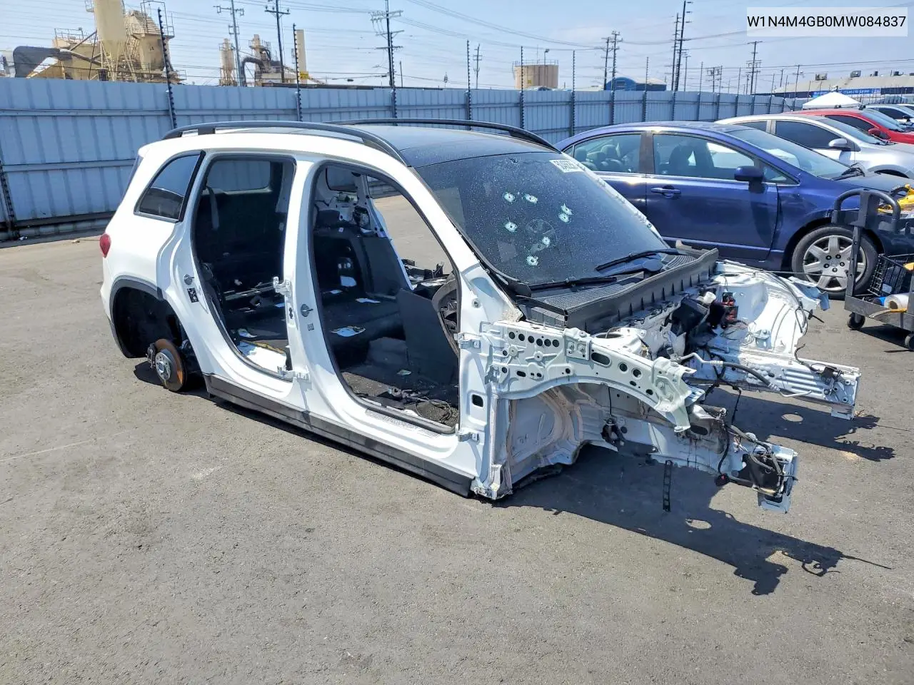 2021 Mercedes-Benz Glb 250 VIN: W1N4M4GB0MW084837 Lot: 50466256