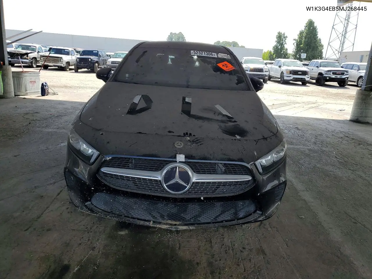 2021 Mercedes-Benz A 220 VIN: W1K3G4EB5MJ268445 Lot: 52321306