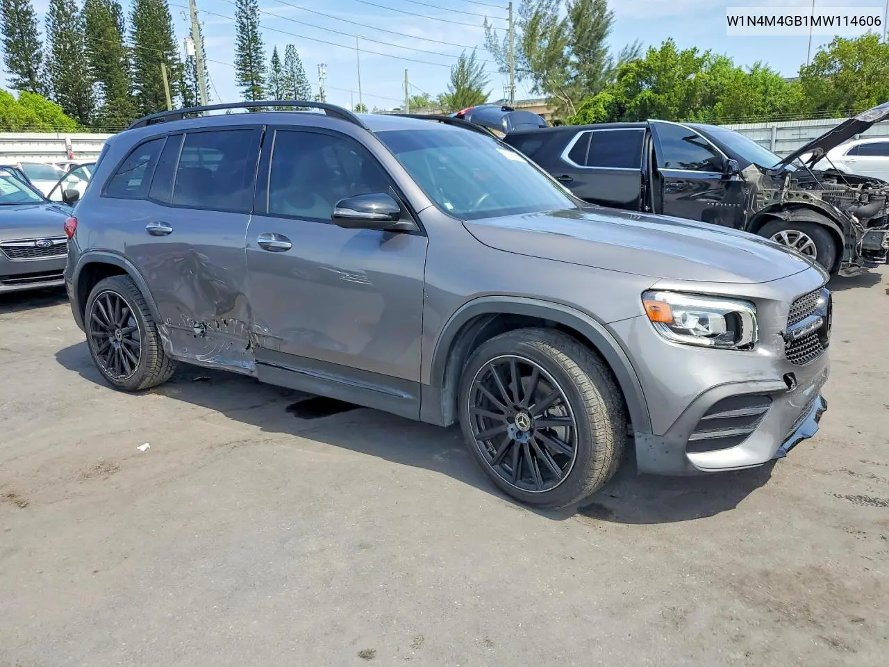 2021 Mercedes-Benz Glb 250 VIN: W1N4M4GB1MW114606 Lot: 52958606