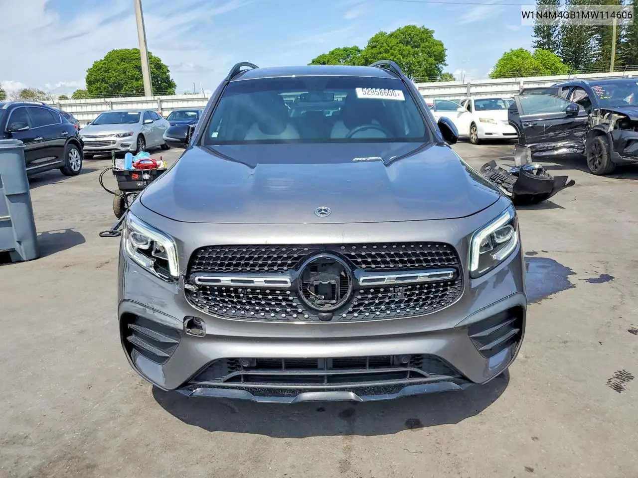 2021 Mercedes-Benz Glb 250 VIN: W1N4M4GB1MW114606 Lot: 52958606