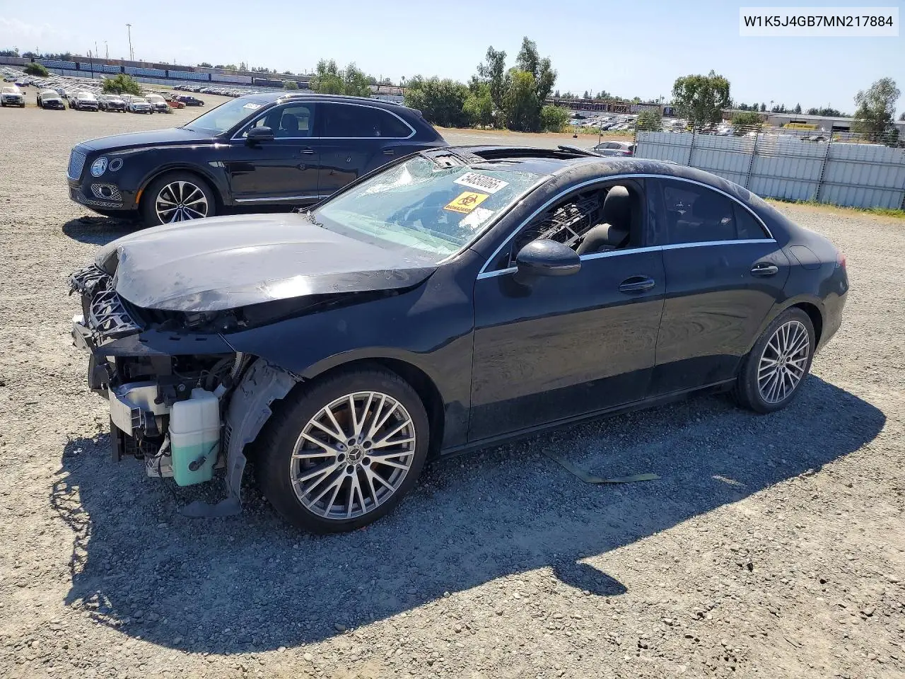 2021 Mercedes-Benz Cla 250 VIN: W1K5J4GB7MN217884 Lot: 54850066