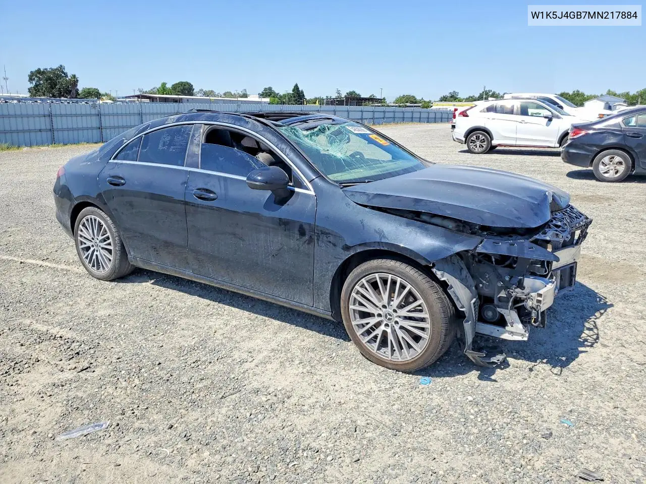 2021 Mercedes-Benz Cla 250 VIN: W1K5J4GB7MN217884 Lot: 54850066