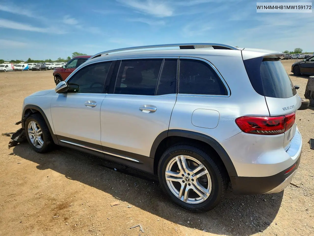 2021 Mercedes-Benz Glb 250 4Matic VIN: W1N4M4HB1MW159172 Lot: 55106686