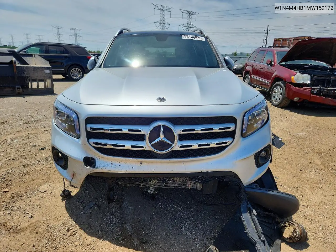 2021 Mercedes-Benz Glb 250 4Matic VIN: W1N4M4HB1MW159172 Lot: 55106686